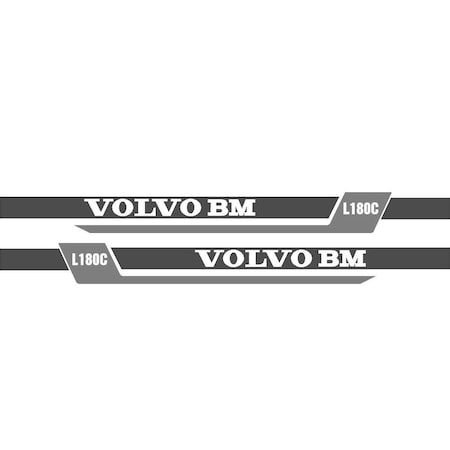 Aftermarket Volvo Bm Wheel Loader L180C Ns Decal Set VOLL180CNSDECALSET